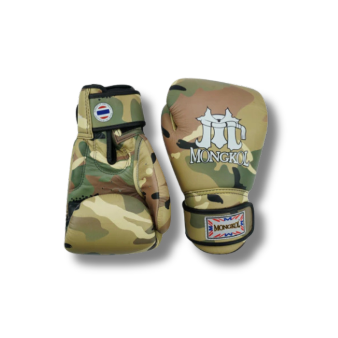 Mongkol Tight Fit Boxing Gloves Multi Camo