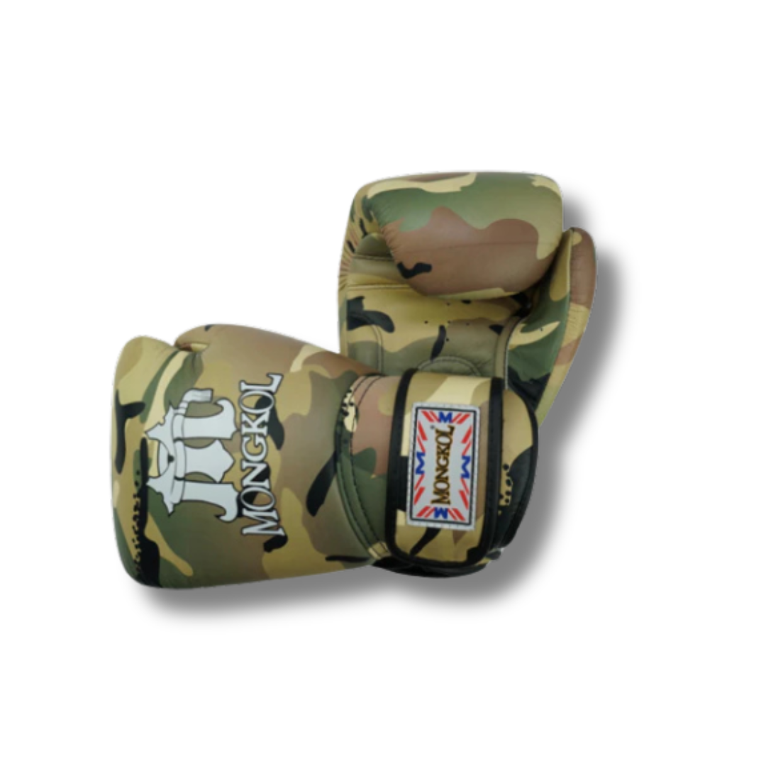 Mongkol Tight Fit Boxing Gloves Multi Camo