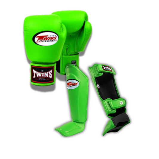 Twins Special Sparring Set SGL10 Lime Green - KICKPUNCHELBOW