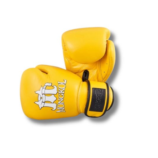 Mongkol Tight Fit Boxing Gloves Yellow