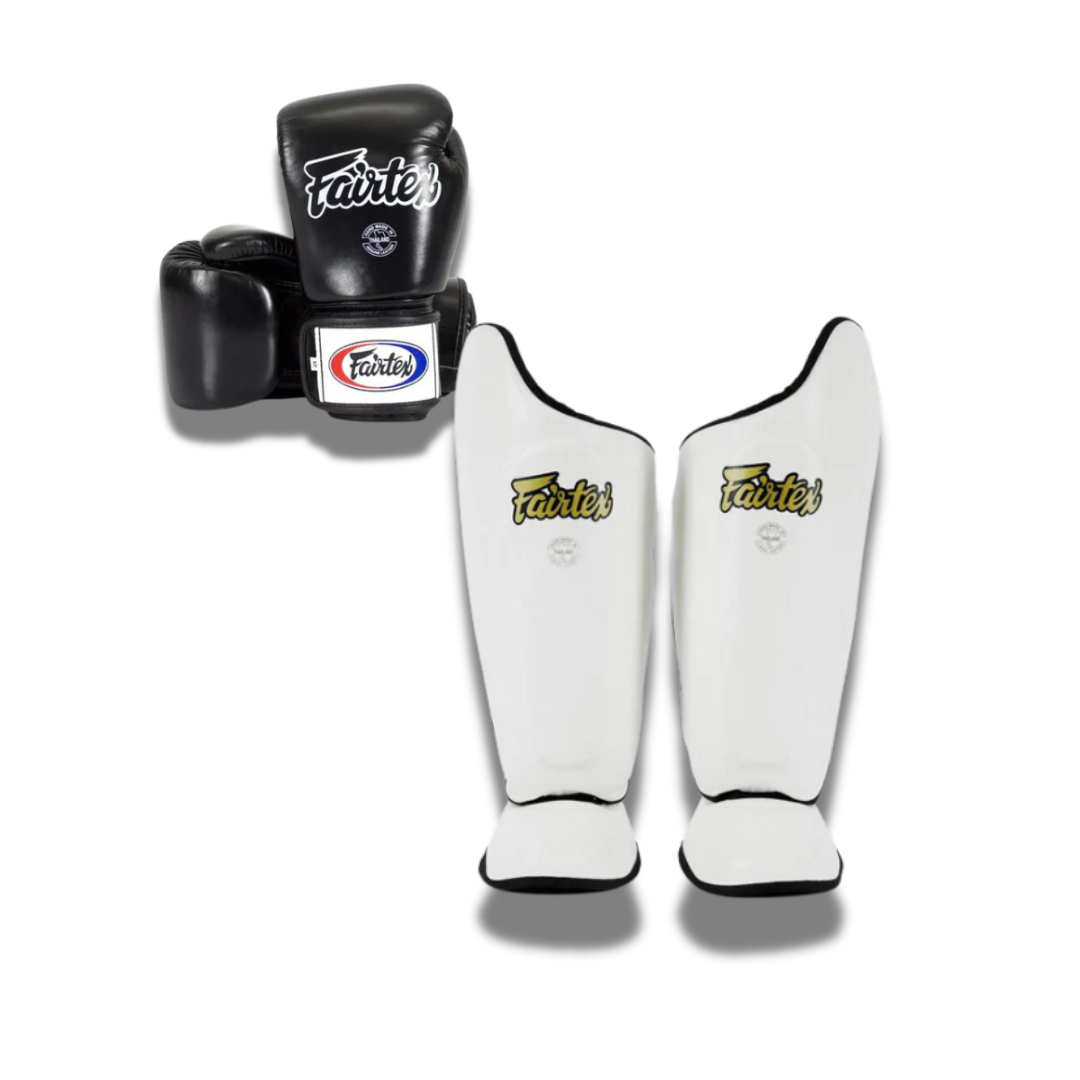 Fairtex Sparring Set SP8 White/Black - KICKPUNCHELBOW