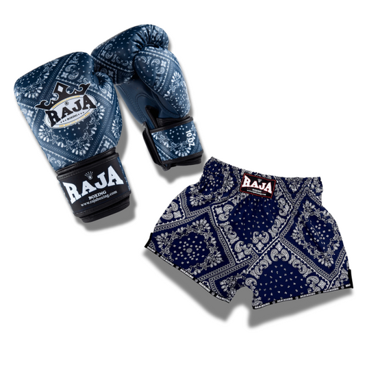 Raja Fancy set - Lai Thai Blue Semi leather