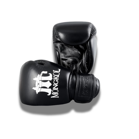 Mongkol Tight Fit Boxing Gloves Black