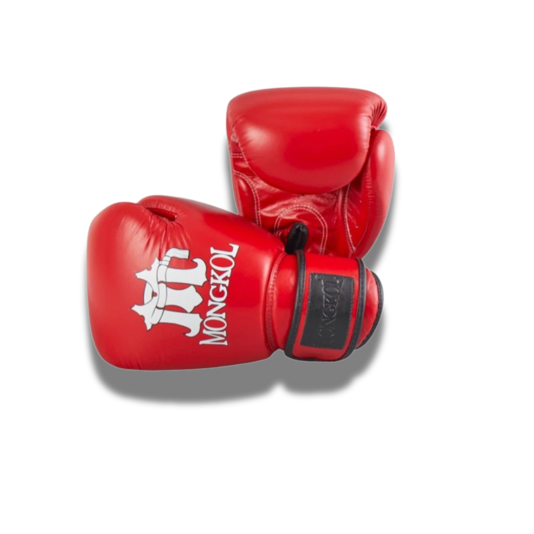 Mongkol Tight Fit Boxing Gloves Red