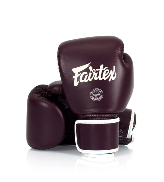 Fairtex Boxing Gloves Slim Wrist Maroon