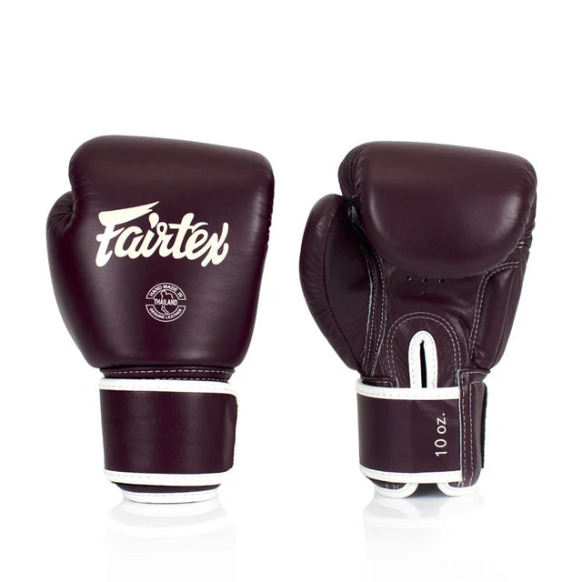 Fairtex Boxing Gloves Slim Wrist Maroon