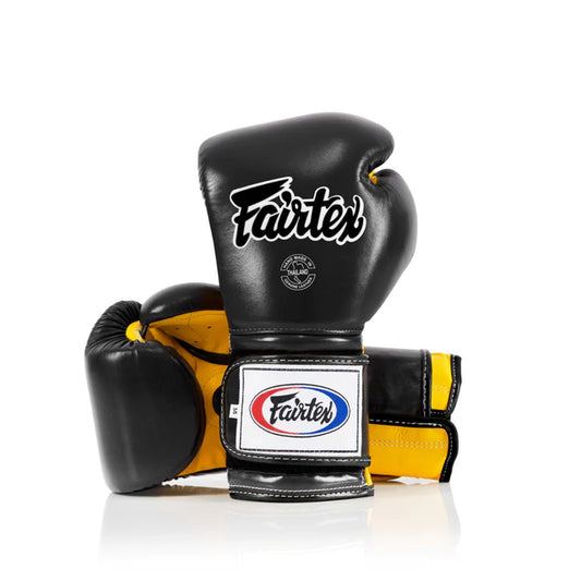 Fairtex Boxing Gloves Heavy Hitters Black Yellow