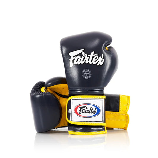 Fairtex Boxing Gloves Heavy Hitters Blue Yellow