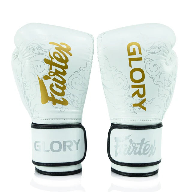 Fairtex Gloves X Glory Competition Gloves Fancy White