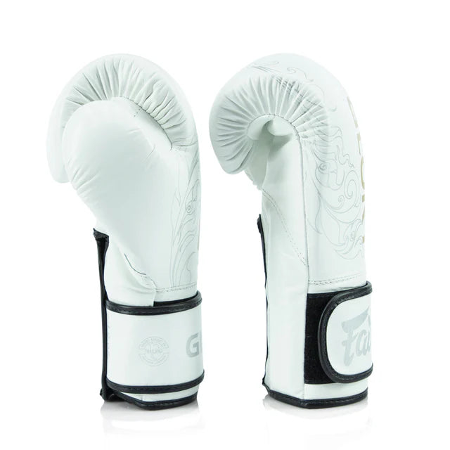 Fairtex Gloves X Glory Competition Gloves Fancy White