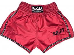 RAJA MuayThai Shorts RTB29-2 Red - KICKPUNCHELBOW