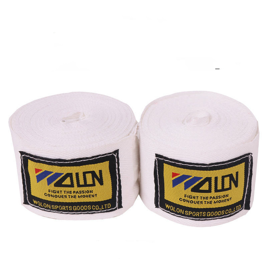 Wolon Authentic Thai Hand Wraps White - KICKPUNCHELBOW