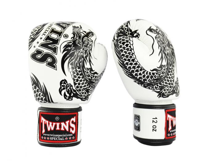 Twins Gloves - Dragon Twins White - KICKPUNCHELBOW