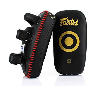Fairtex Kicking Pads KPLC5 Gold/ Black - KICKPUNCHELBOW