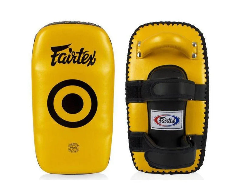 Fairtex Kicking Pads KPLC5 STD Black/Yellow - KICKPUNCHELBOW