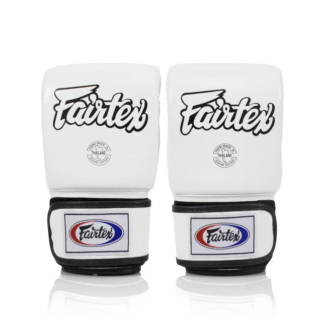 Fairtex Bag Mitts - Open Thumb White
