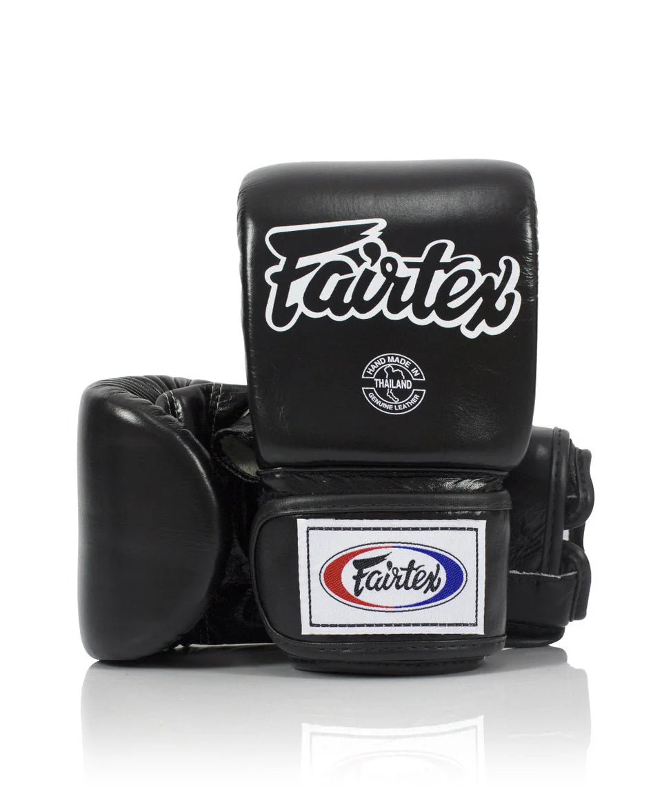 Fairtex Bag Mitts - Open Thumb Black