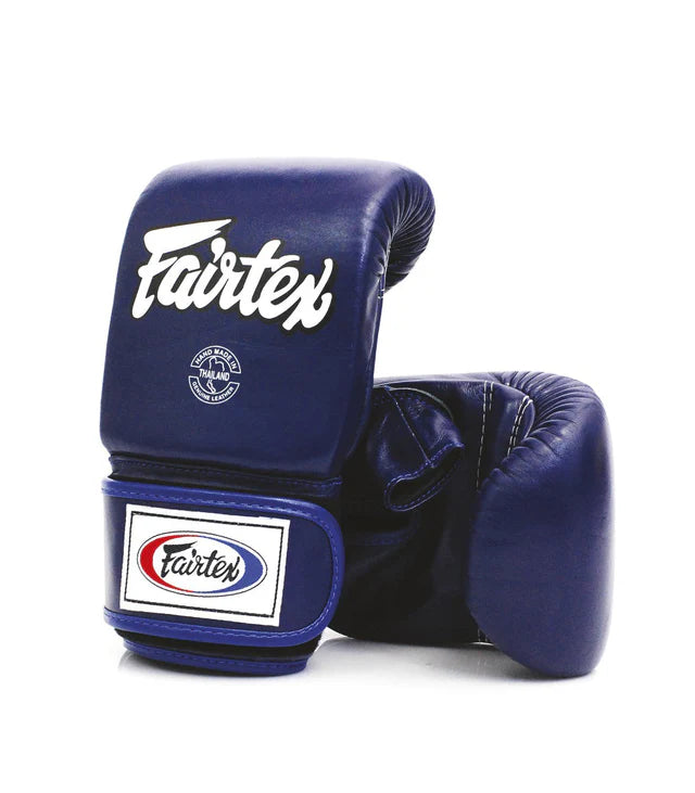 Fairtex Bag Mitts - Open Thumb Blue