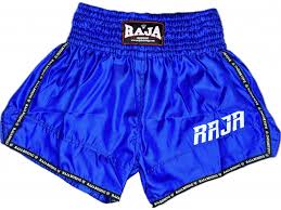 RAJA MuayThai Shorts RTB29-2 Blue - KICKPUNCHELBOW