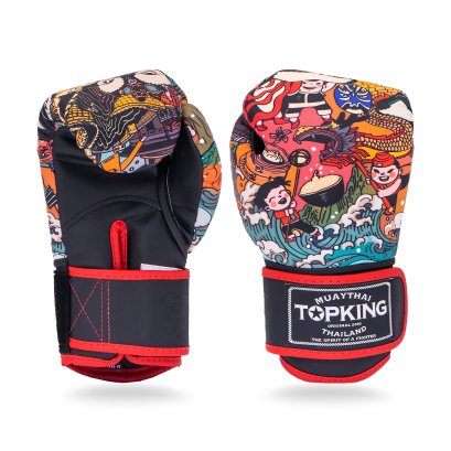 Top King kids Boxing Gloves Chinese Culture
