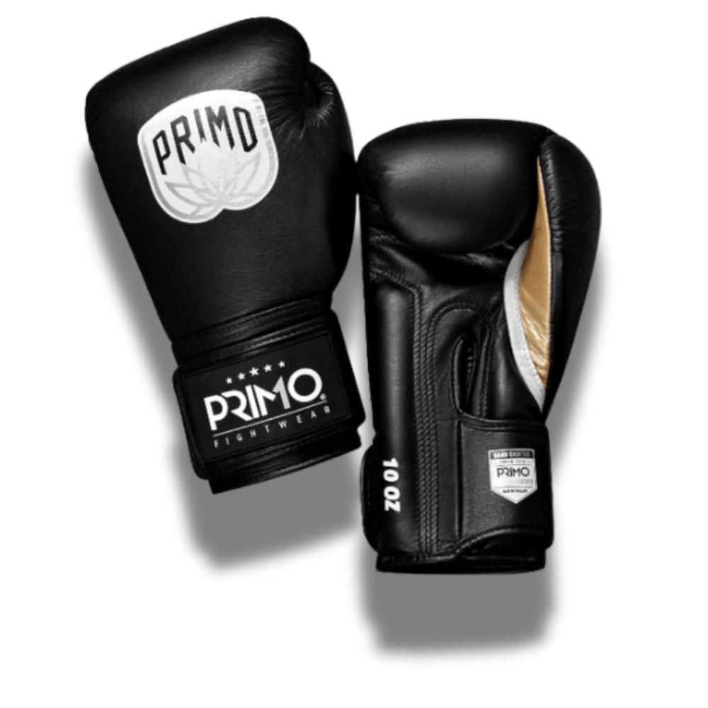 Primo Boxing Gloves - EMBLEM 2.0 LEATHER Black