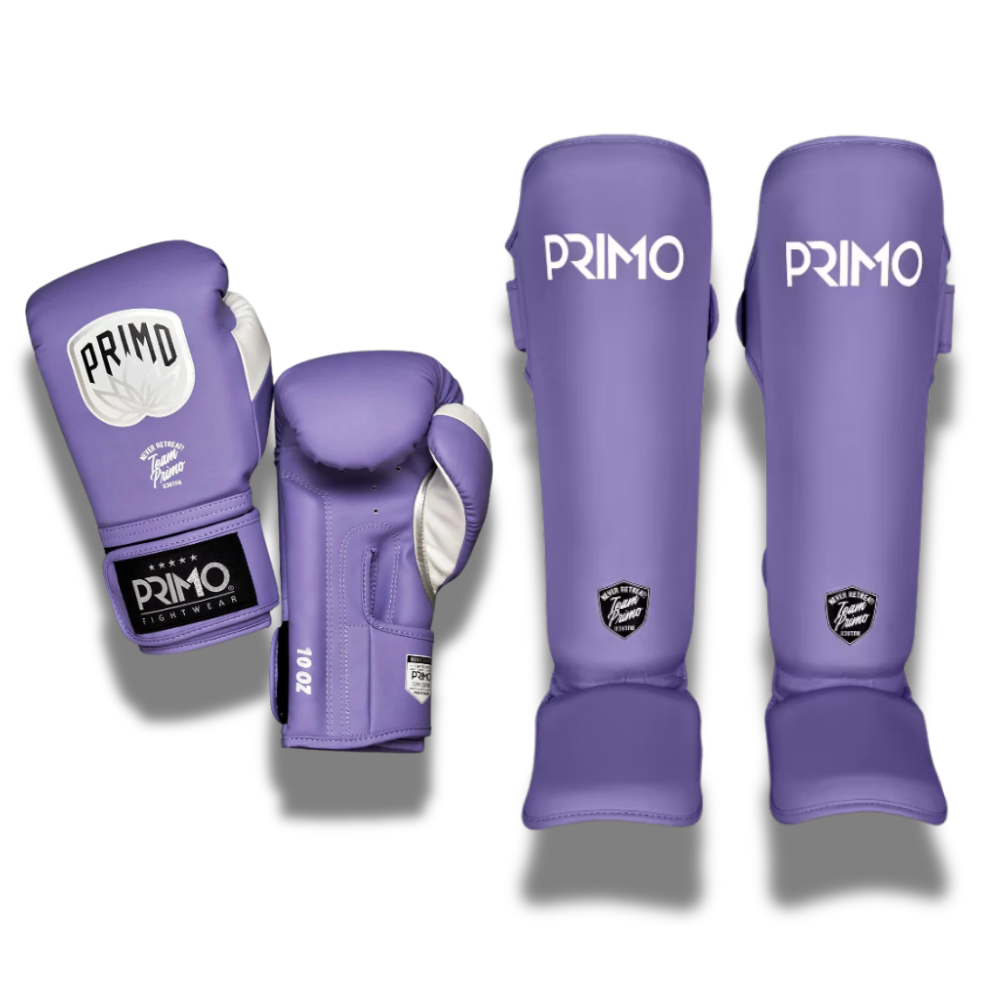 Primo Sparring Sets Emblem 2.0 Semi Leather Gloves Purple