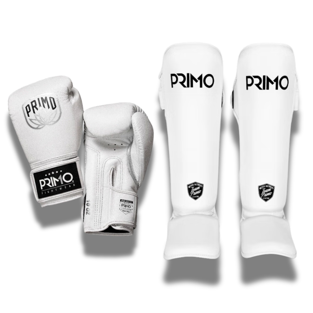 Primo Sparring Sets Emblem 2.0 Leather Gloves White