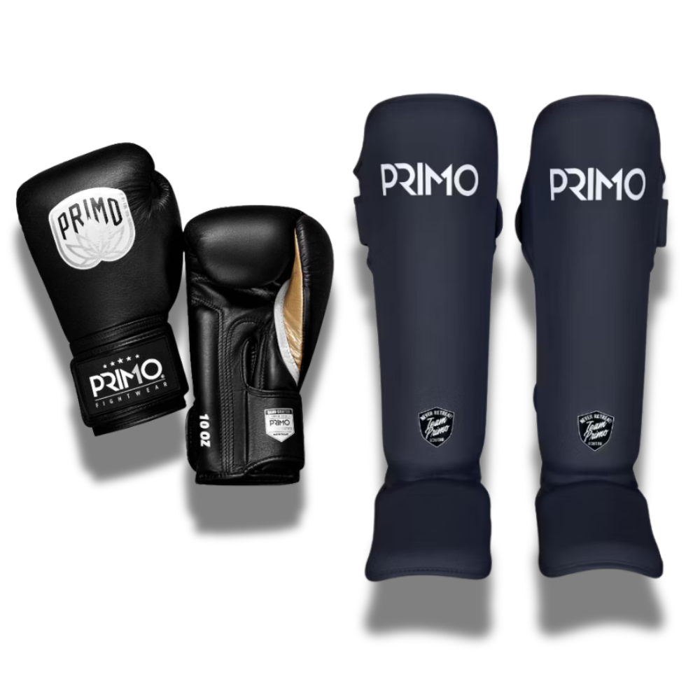 Primo Sparring Sets Emblem 2.0 Leather Gloves Black