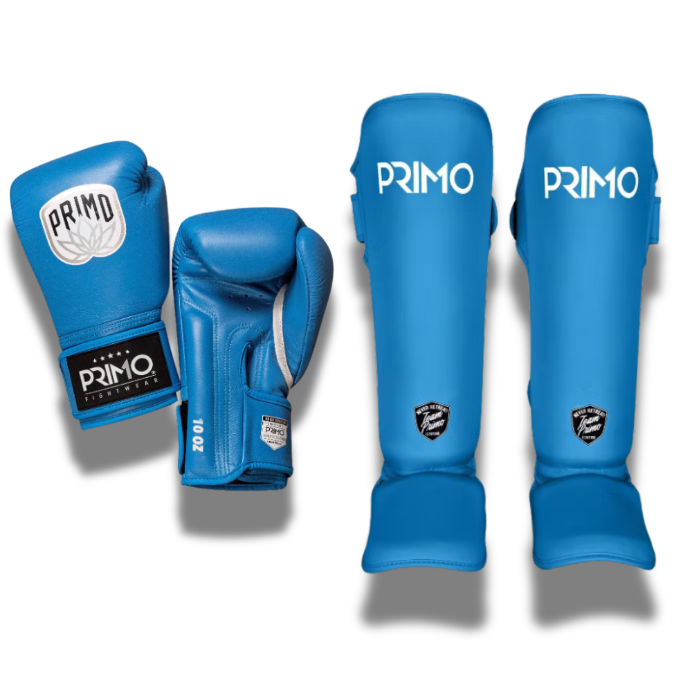 Primo Sparring Sets Emblem 2.0 Leather Gloves Blue