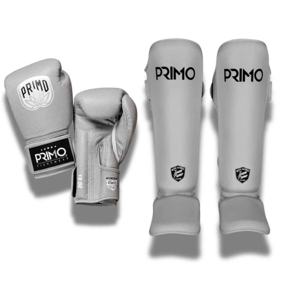 Primo Sparring Sets Emblem 2.0 Leather Gloves Grey