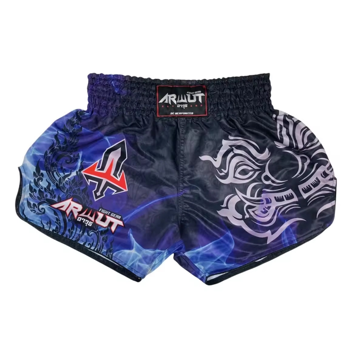 Arwut Muay Thai Shorts - Lai Thai Blue