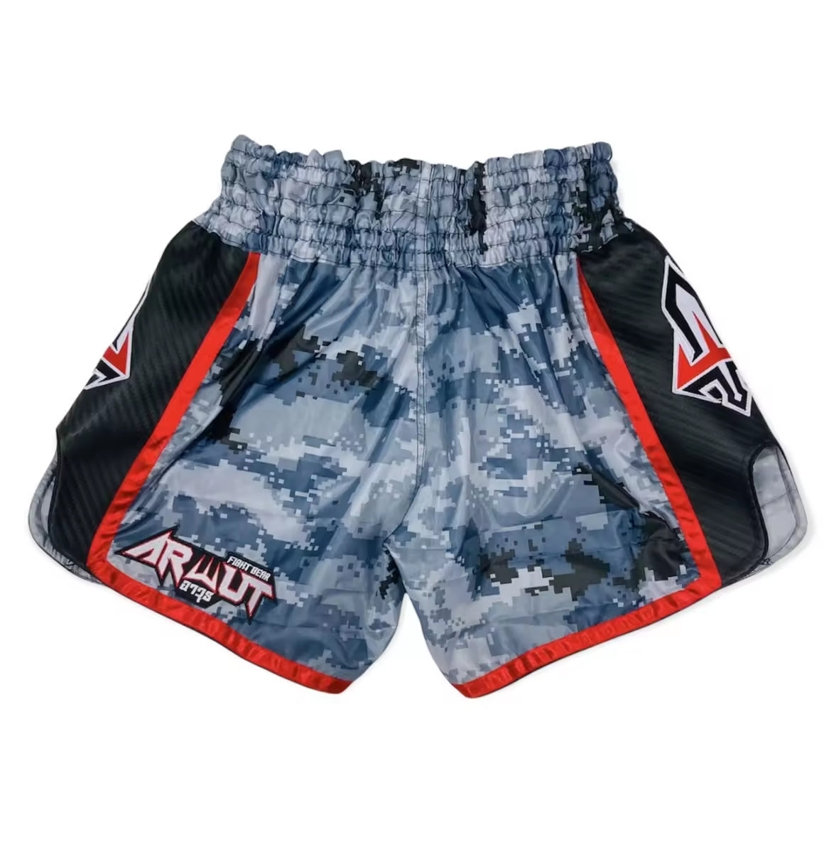 Arwut Muay Thai Shorts - Navy Blue Camo