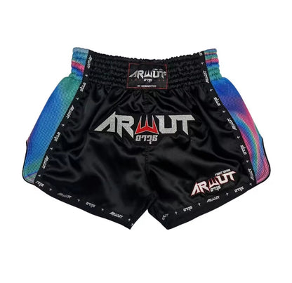 Arwut Muay Thai Shorts - Black / Blue