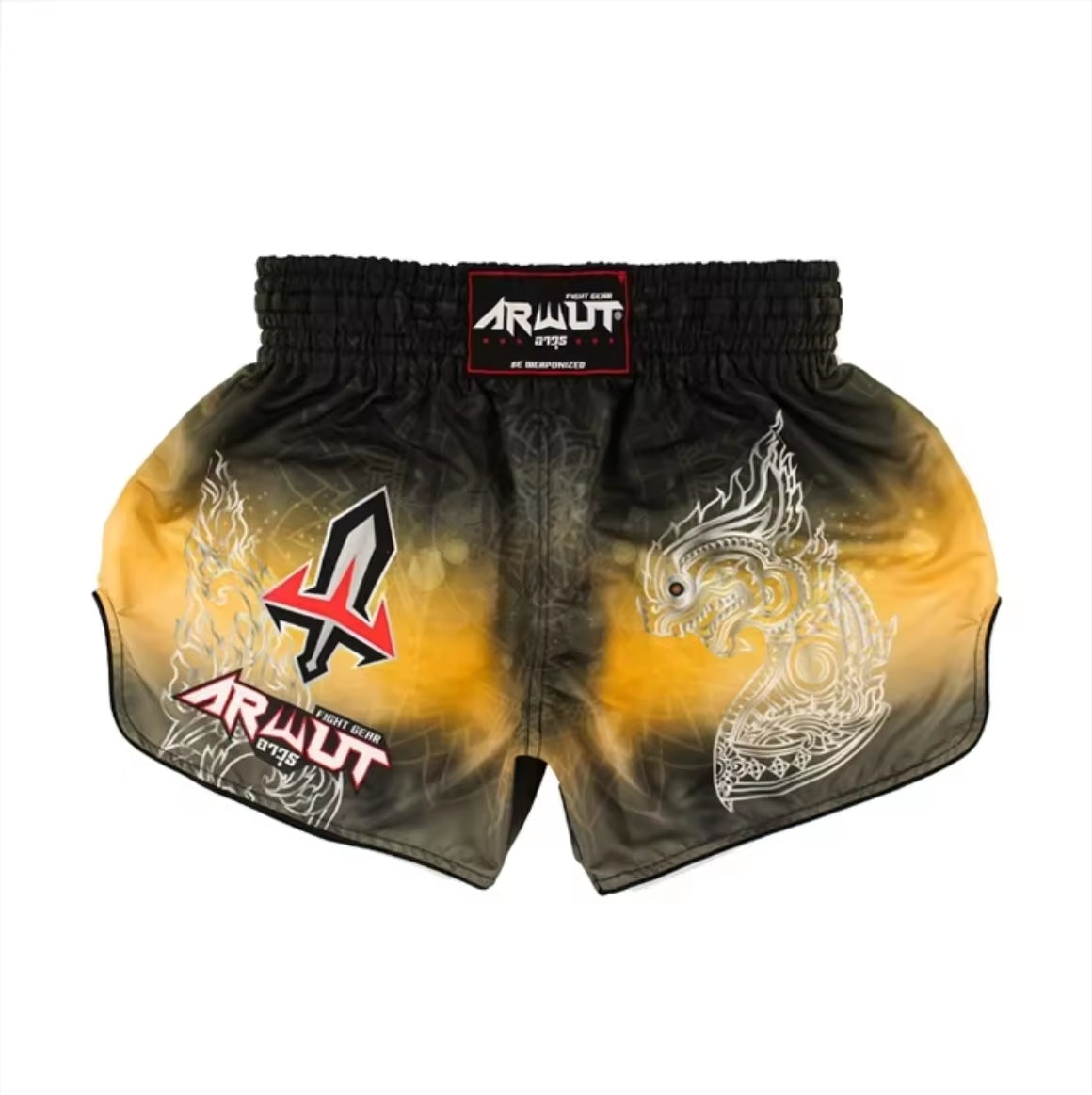 Arwut Muay Thai Shorts - Naga yellow