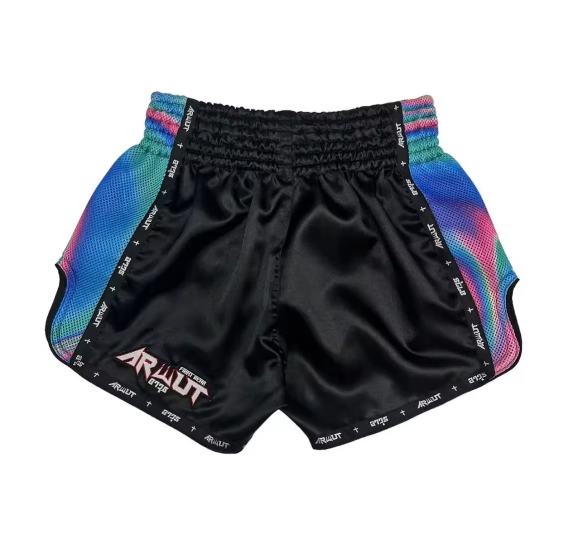 Arwut Muay Thai Shorts - Black / Blue