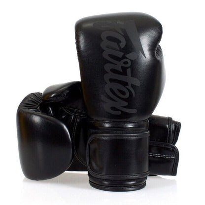 Fairtex Gloves Microfiber Gloves Solid Black - KICKPUNCHELBOW