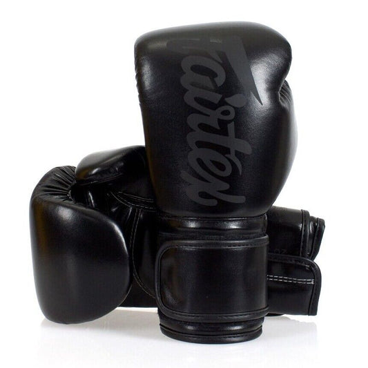 Fairtex Gloves Microfiber Gloves Solid Black - KICKPUNCHELBOW