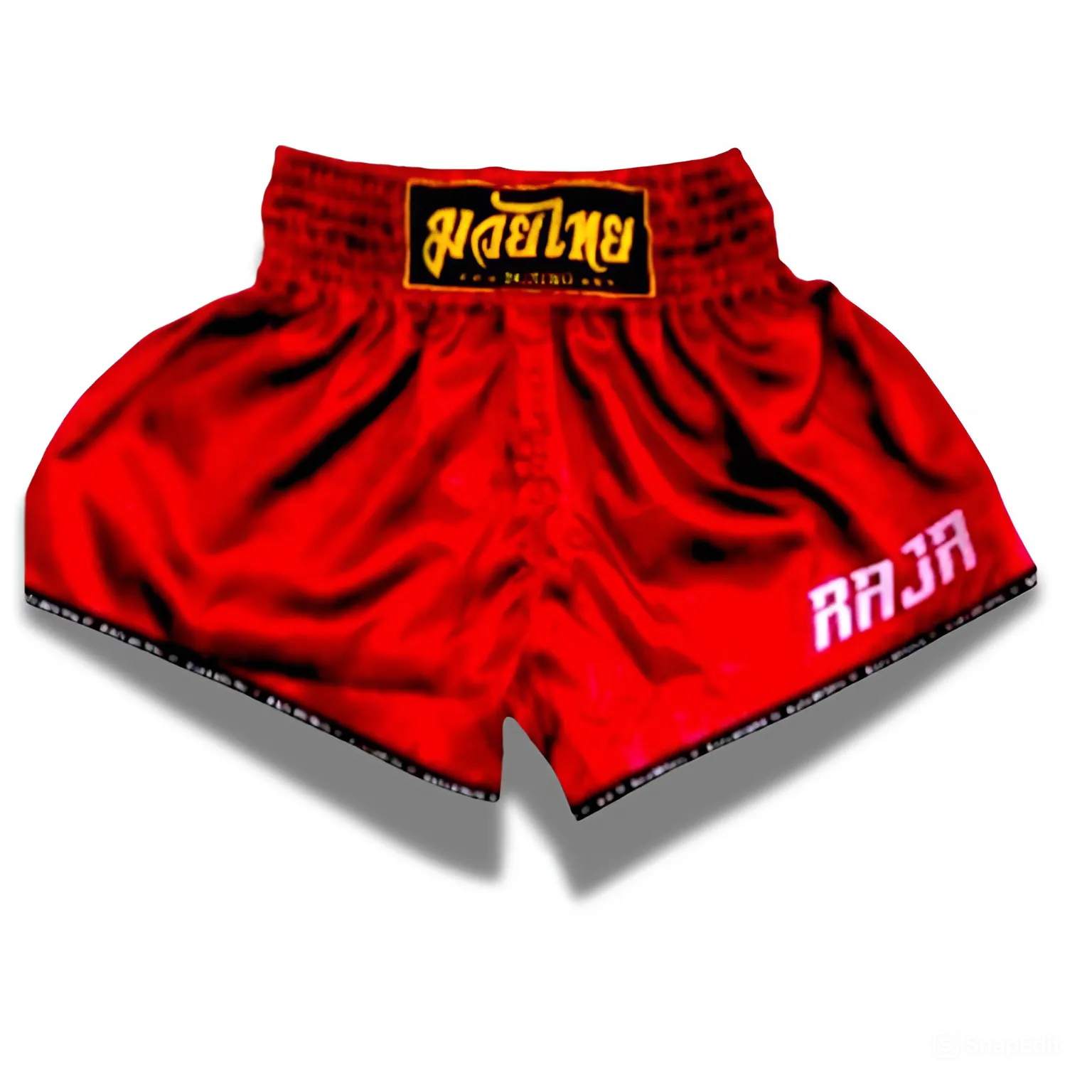RAJA MuayThai Shorts - Classic Satin Red