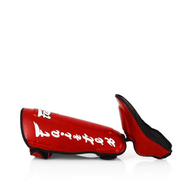 Fairtex SP7 Detachable Shin Guards Red