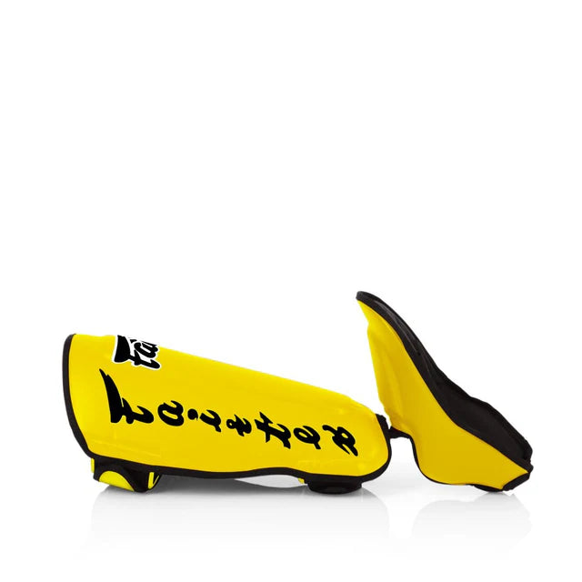 Fairtex SP7 Detachable Shin Guards Yellow