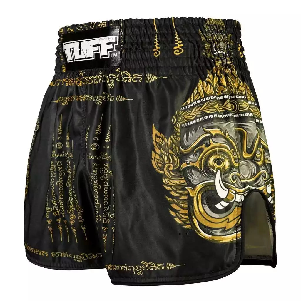 Tuff Muay Thai Shorts Sak Yant Gold