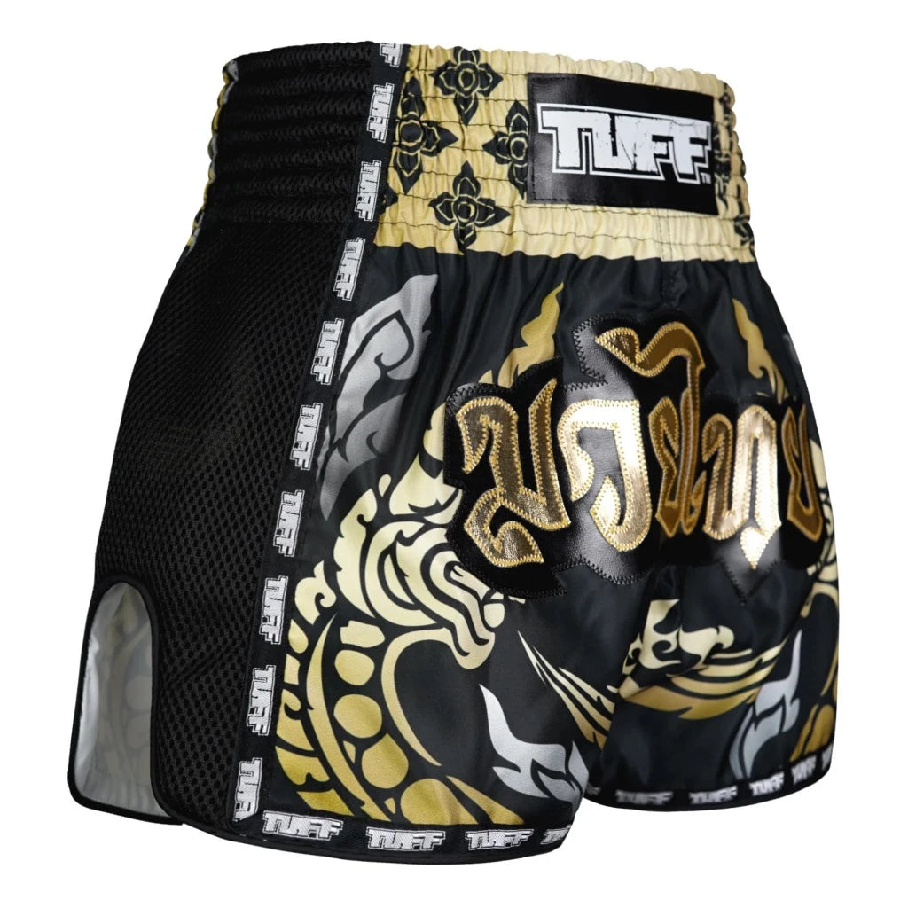 Tuff Muay Thai Shorts Gold O.G