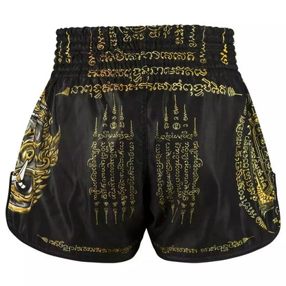 Tuff Muay Thai Shorts Sak Yant Gold