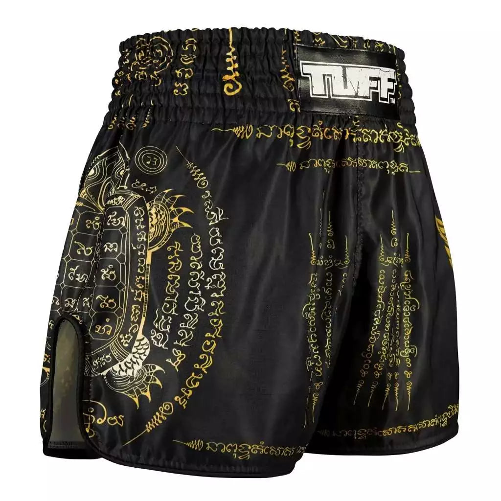 Tuff Muay Thai Shorts Sak Yant Gold
