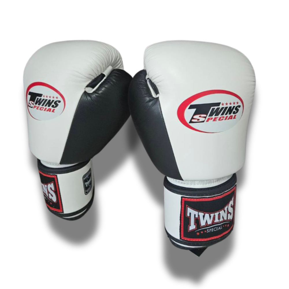 Twins Special sparring set- Shorts & Gloves - BGV1/TBS - White/Black