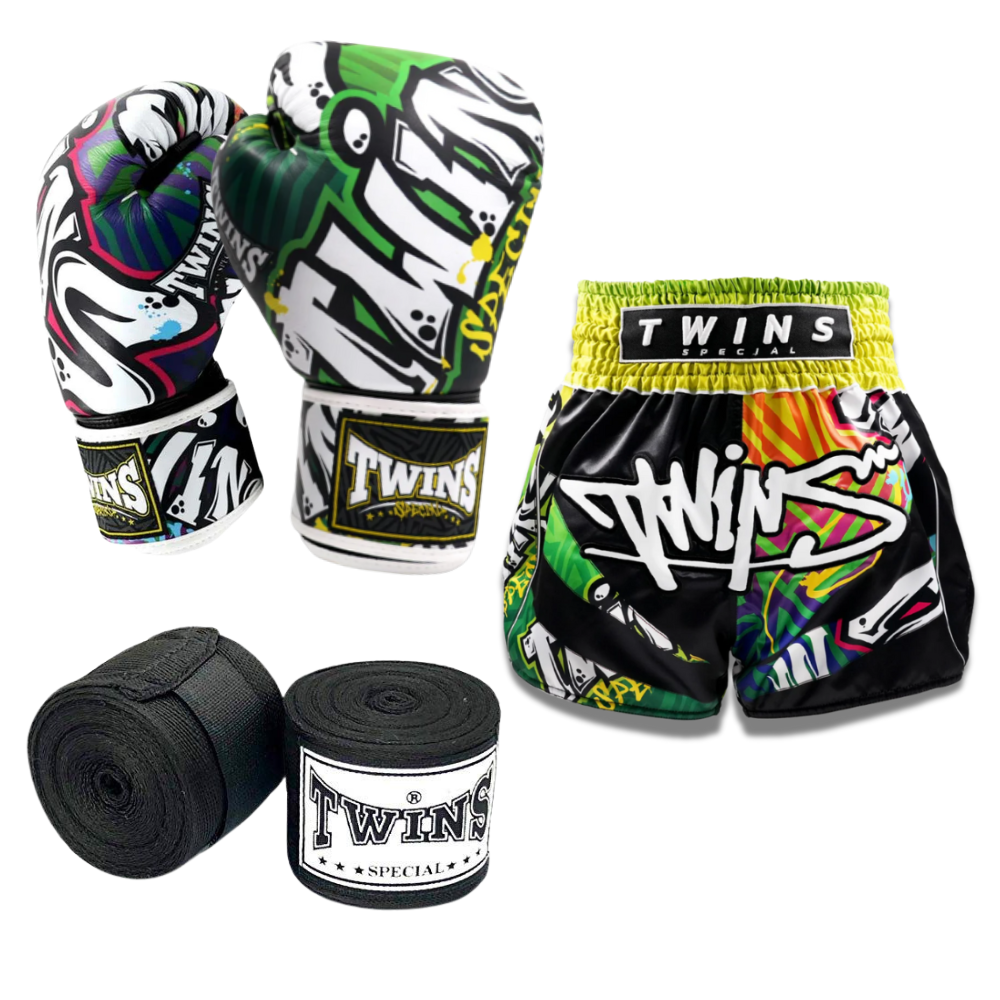 Twins Special sparring set- Shorts & Gloves - BGV1/TBS Graffiti - Graffiti