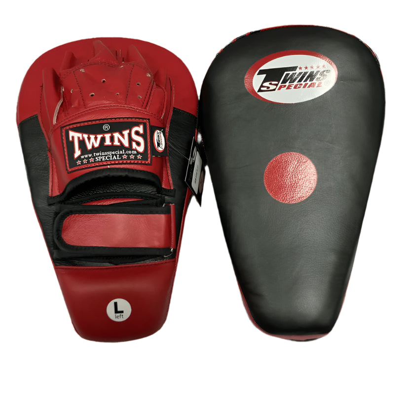 Twins Special Focus Mitts PML21 Black Red - KICKPUNCHELBOW