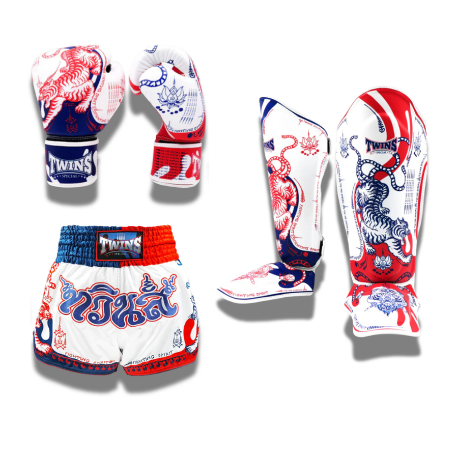 Twins Special - Sparring Set - FBGVL3 Gloves/FSGL10 Shin Guards/TBS Yant - Yant